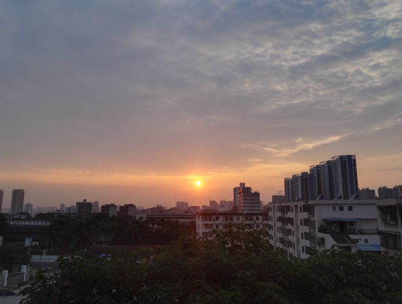 手机实拍：南宁夕阳西下的美景 醉美不过夕阳红